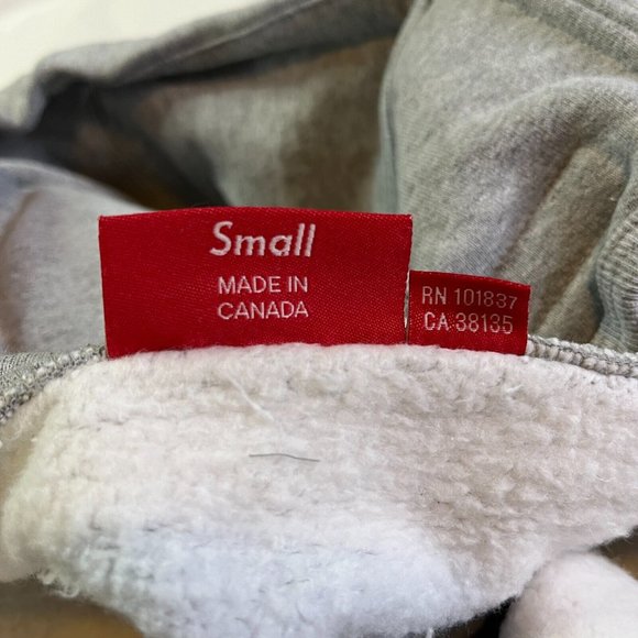 Supreme Small Box Facemask Zip Up Hooded Sweatshirt (FW21) Heather Grey - Picture 5 of 10